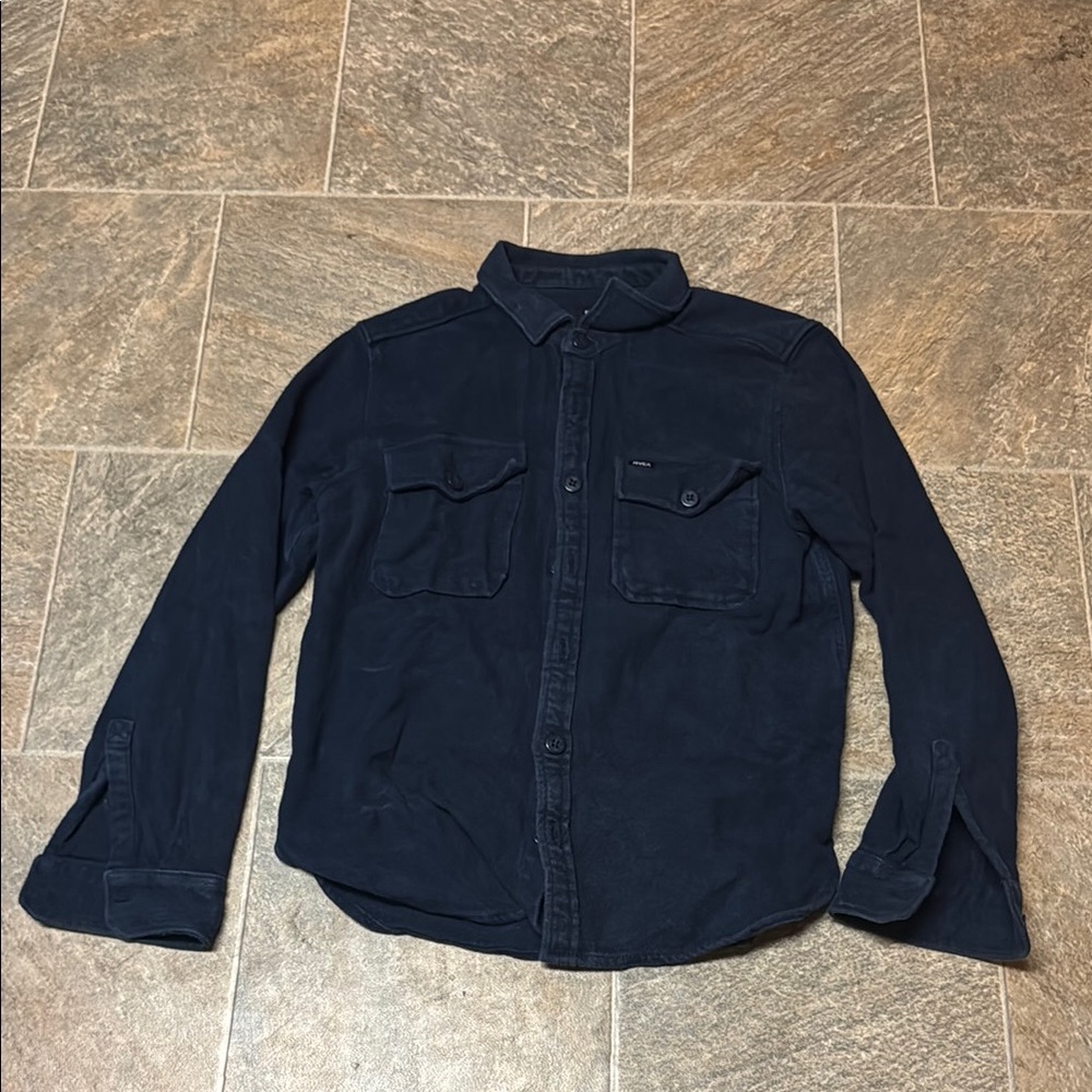 RVCA Navy Blue Men's Shirt